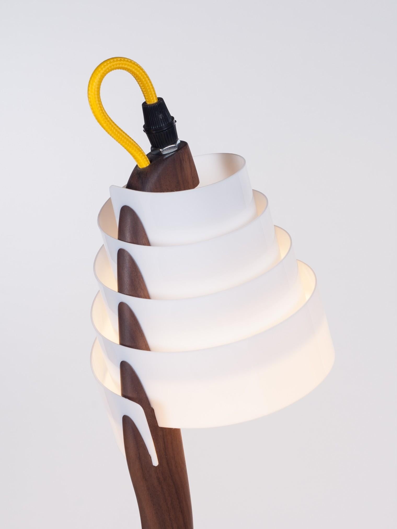Contemporary Spiral Table Lamp by Petr Lehky For Sale