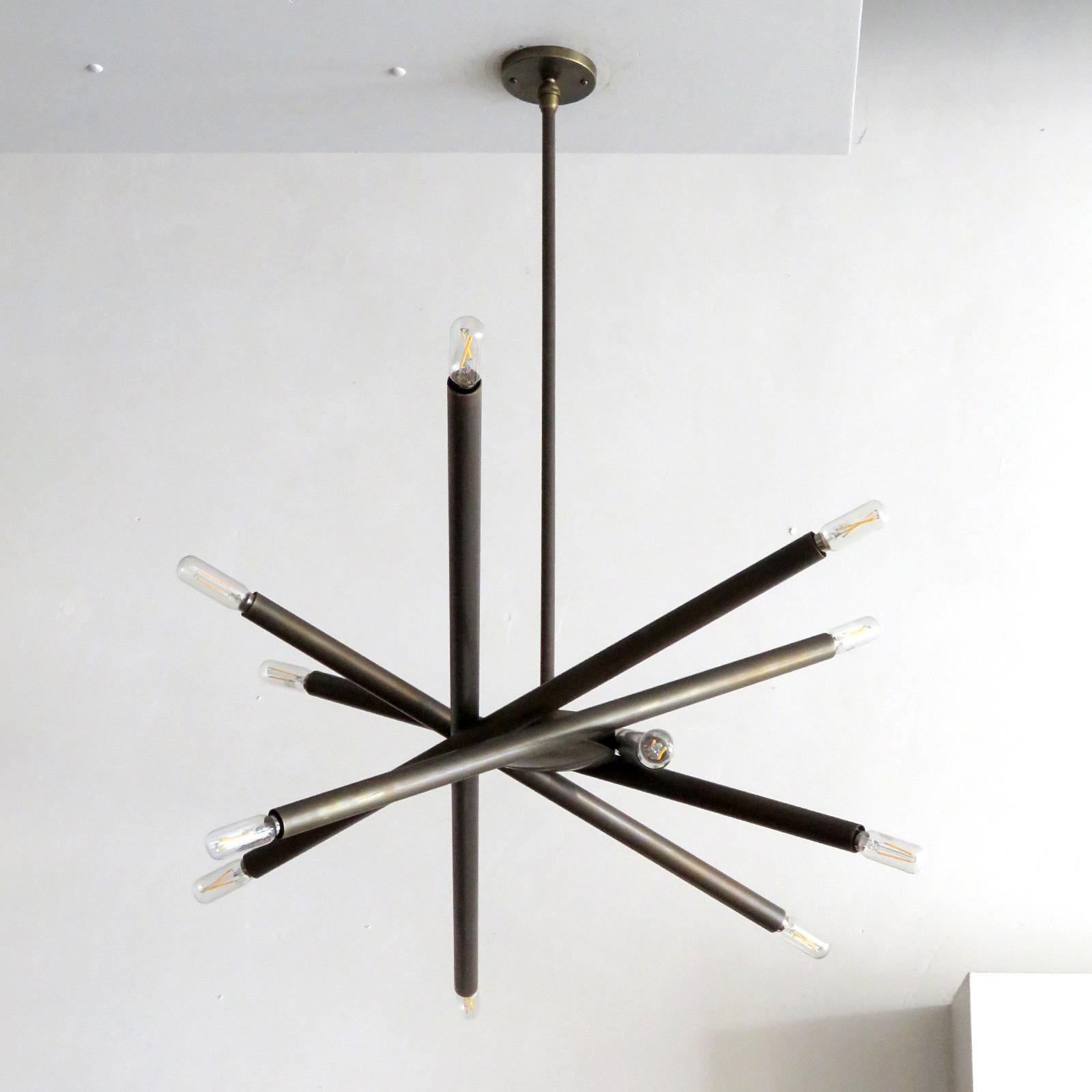 Patinato Lampadario Spiral VL-6 di Gallery L7 in vendita