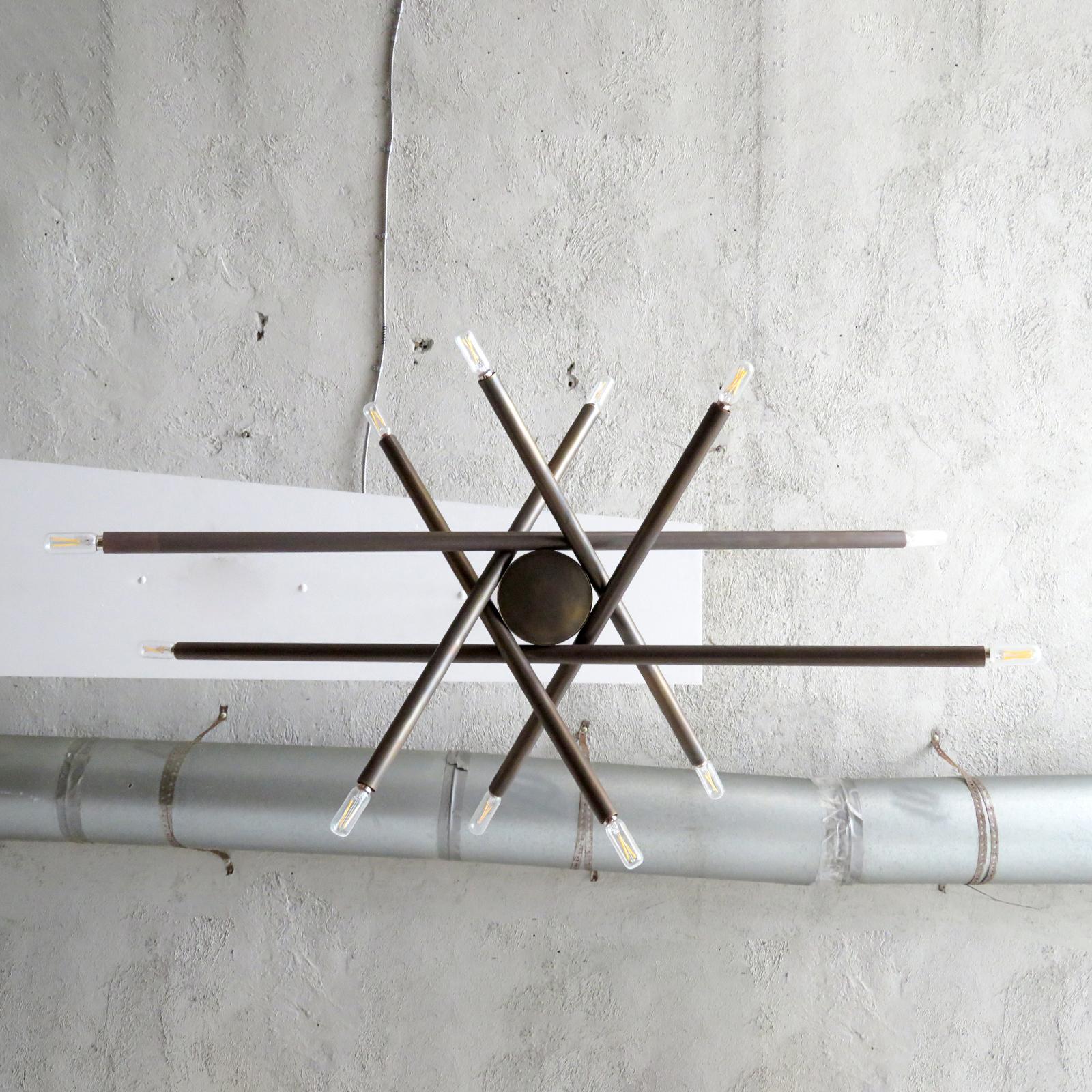 Ottone Spiral VL-6 Chandelier by Gallery L7 in vendita