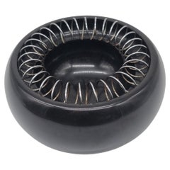 Spirale ashtray in black marble by Achille Castiglioni, 1970s