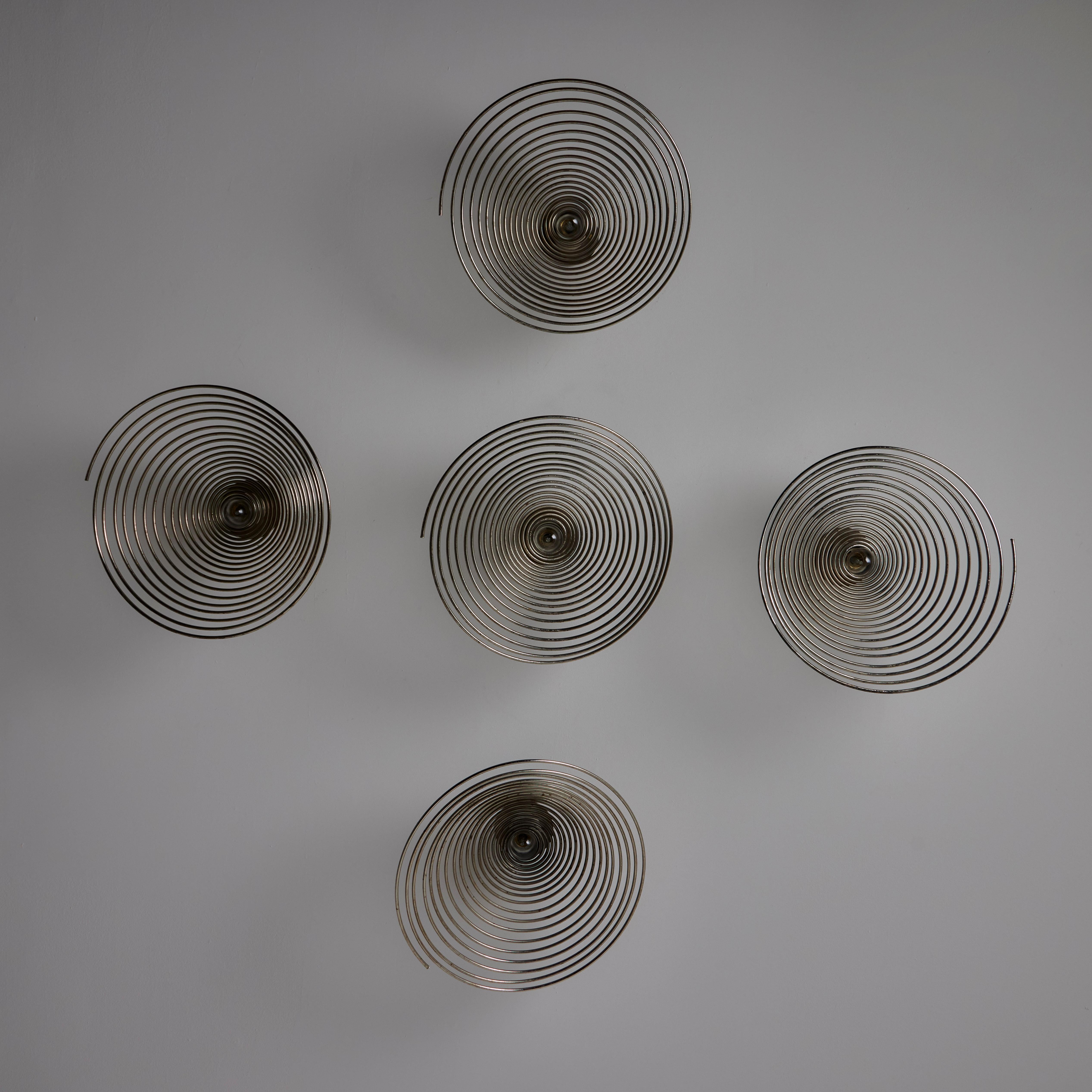 'Spirali' Ceiling or Wall Lights by Angelo Mangiarotti for Candle For Sale 3