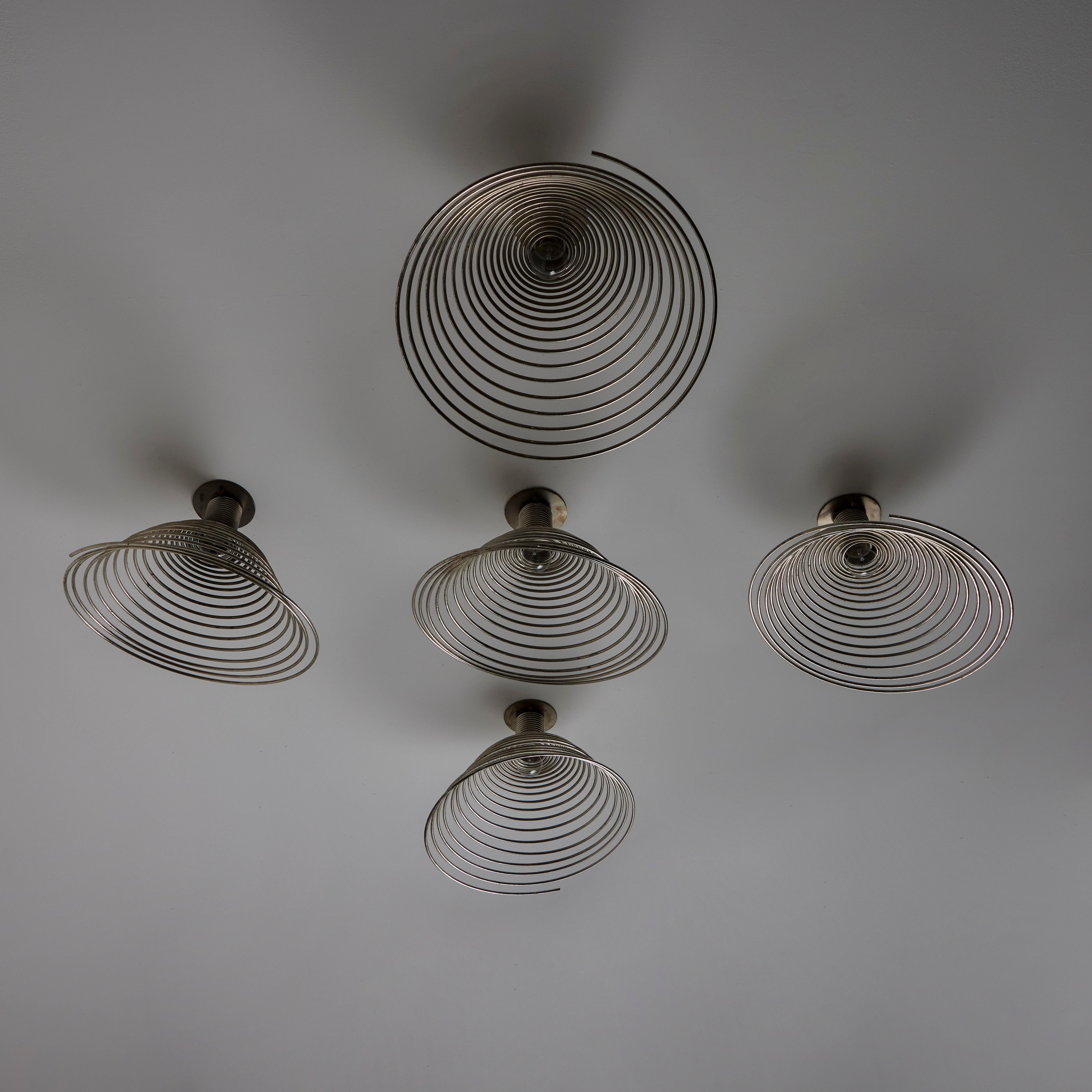 'Spirali' Ceiling or Wall Lights by Angelo Mangiarotti for Candle For Sale 5