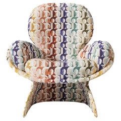 Spirale Chair in 'Abondance' Fabric Upholstery by Alexandre Ligios, Organic