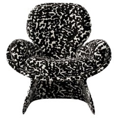 Spirale Chair in Ocema 'Black' Fabric Upholstery by Alexandre Ligios, Organic