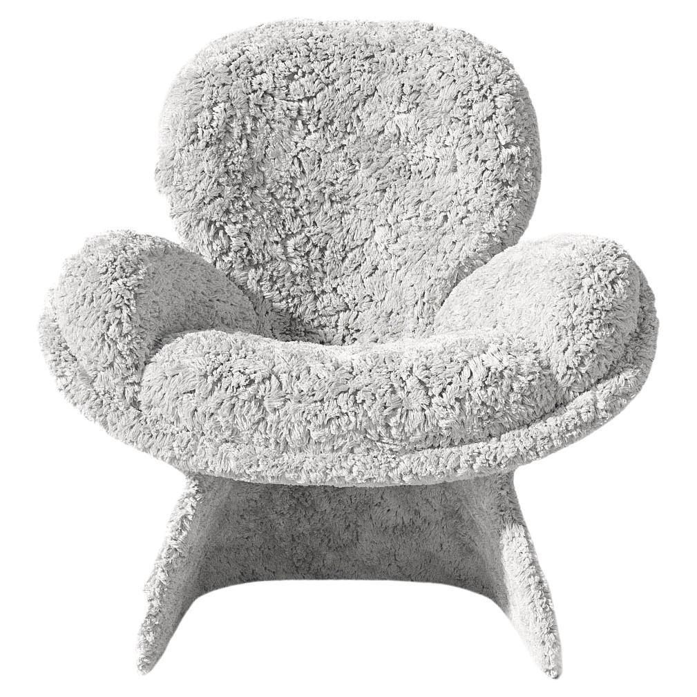 Spirale Chair in 'Sami' Fabric Upholstery by Alexandre Ligios, Organic Curves