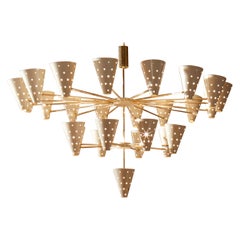 "Spirale" Chandelier Signed by D. Mardegan