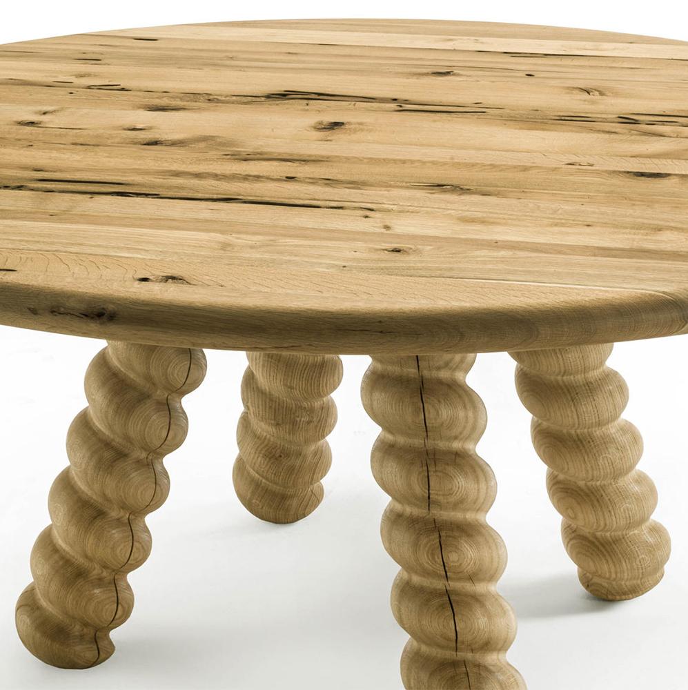 raw oak table