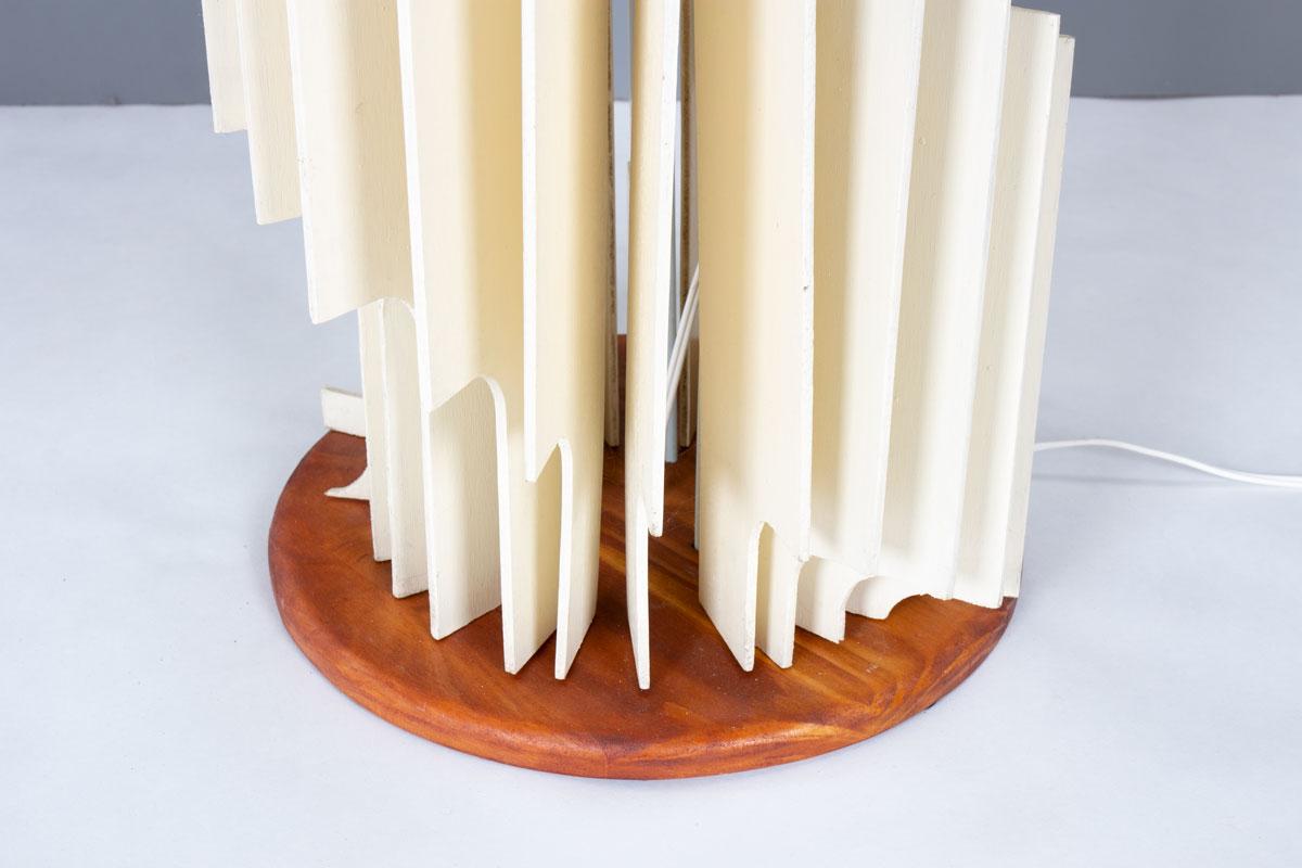 Lampadaire spiralé Simeon Colin 1960 Bon état - En vente à JASSANS-RIOTTIER, FR