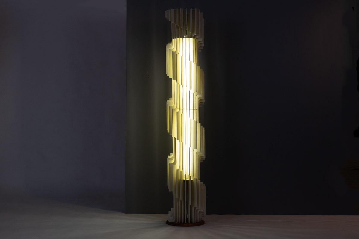 Lampadaire spiralé Simeon Colin 1960 en vente 3
