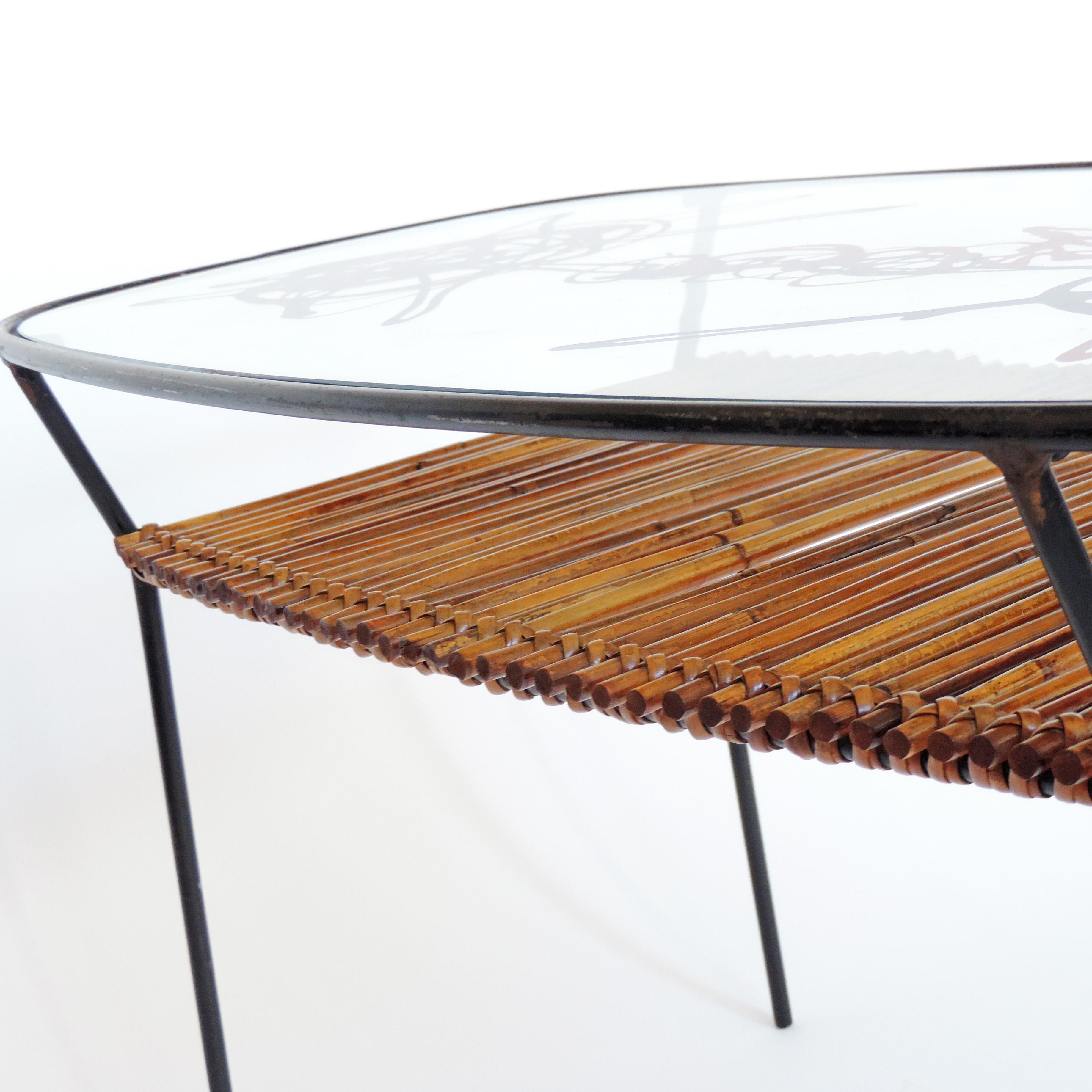 Spirali Coffee Table by Spazialismo Artist Roberto Crippa, Italy, 1950s In Good Condition For Sale In Milan, IT