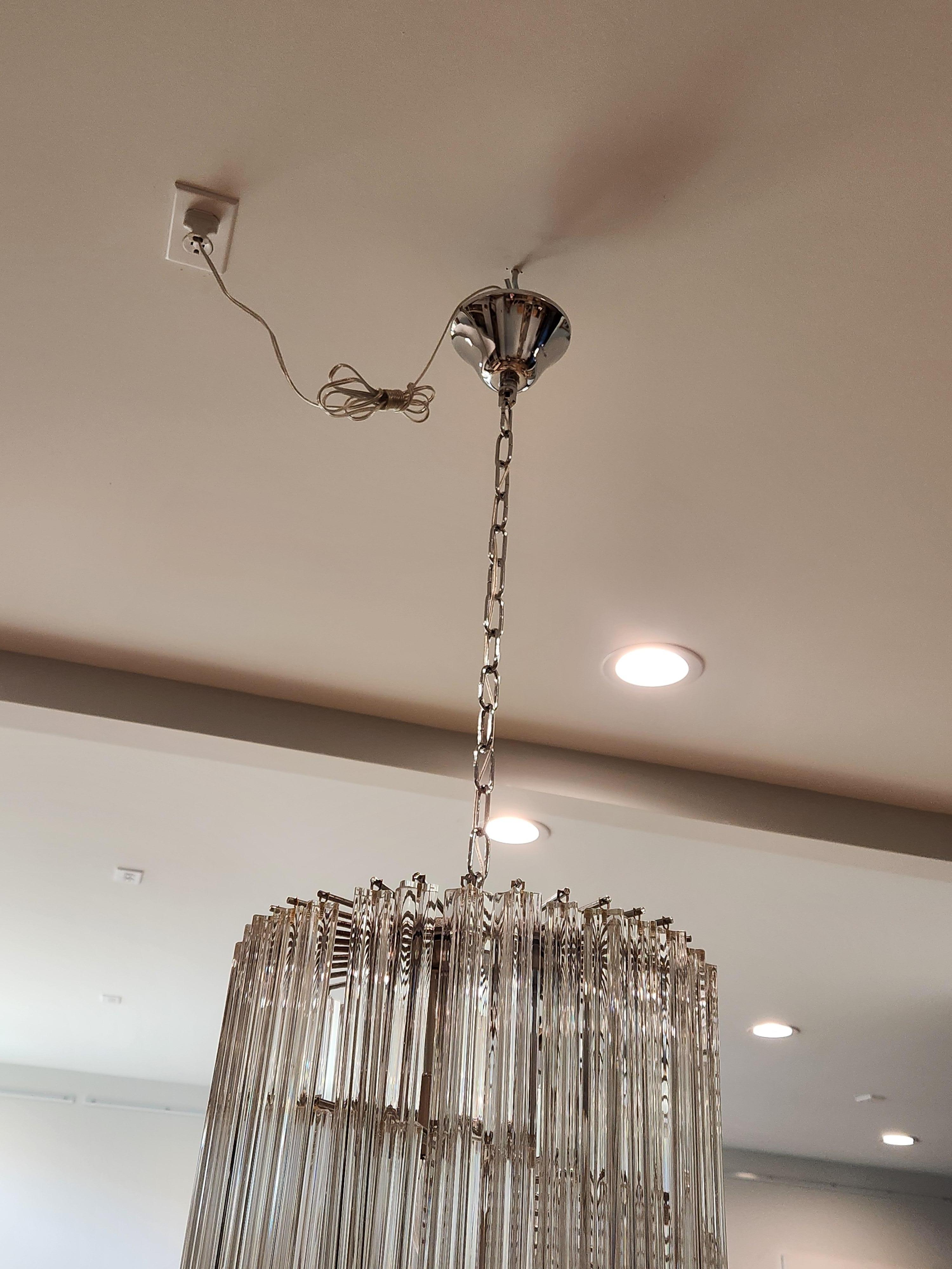 Lampadario a spirale di Murano in vendita 3