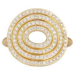 Carelle Spiralli Satin-Diamantring aus 18 Karat Gold