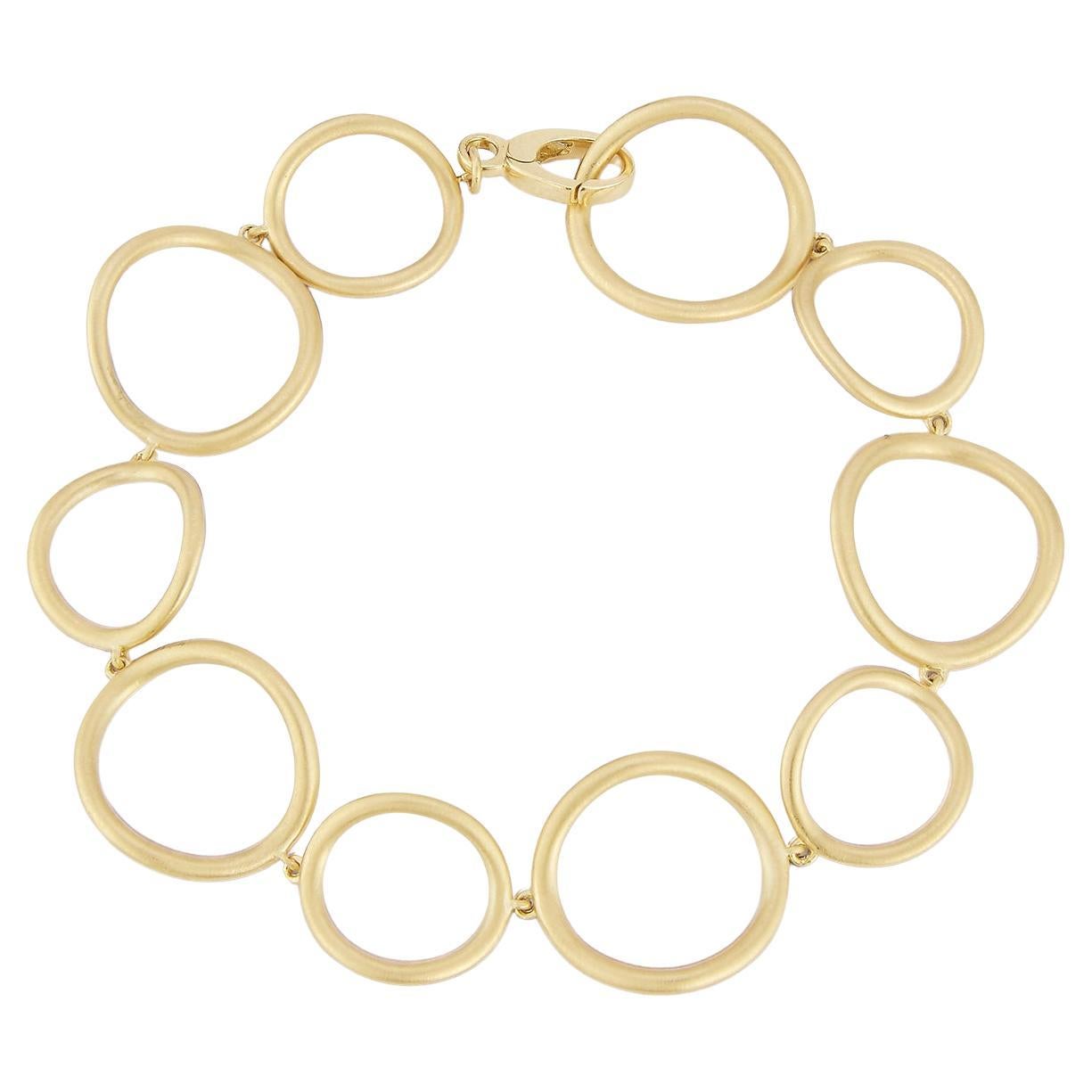 Carelle Spiralli Brushed Satin Gold Bracelet
