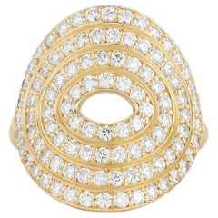 Carelle Spiralli Jumbo Diamond Cocktail Ring