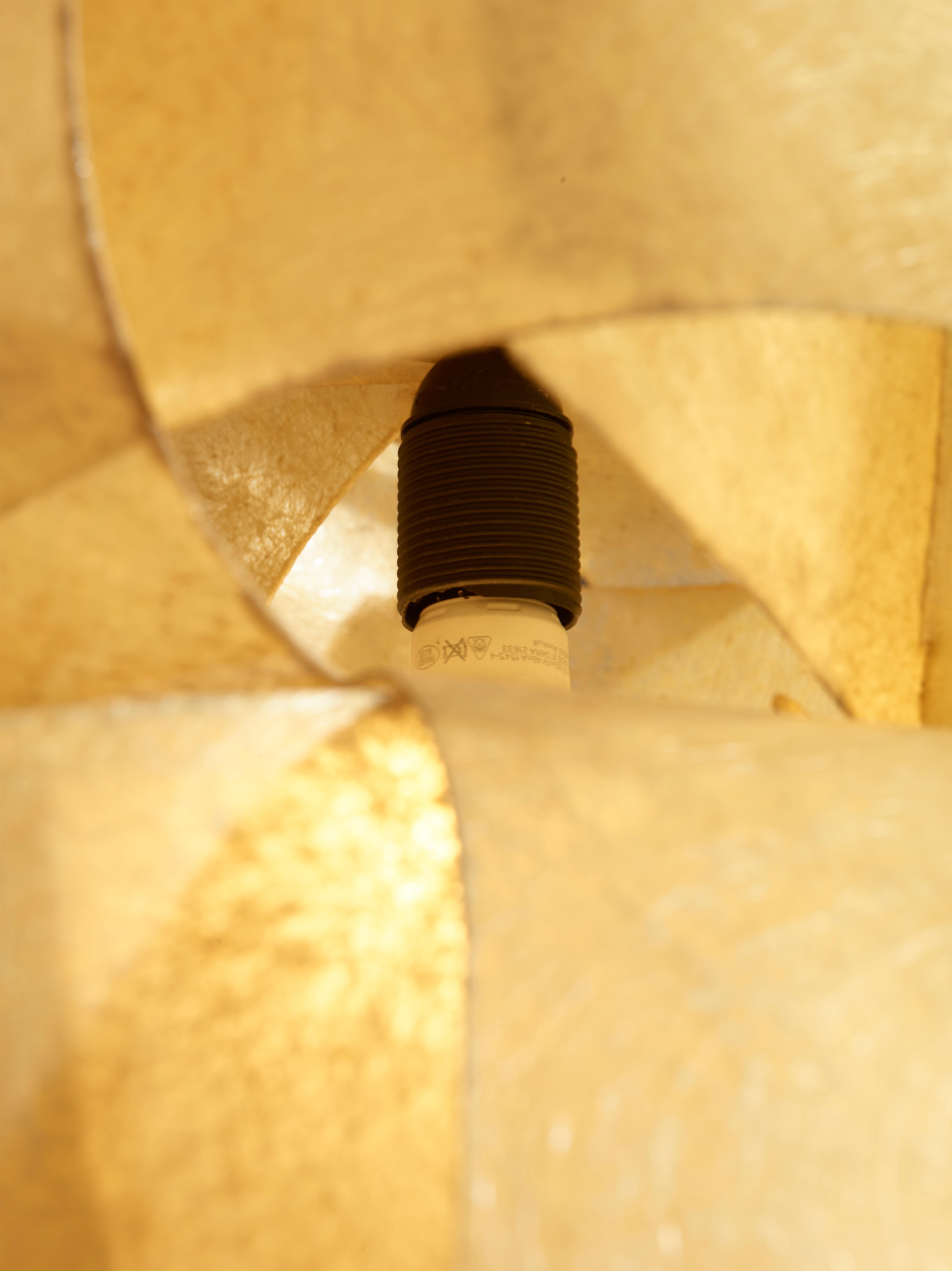 Spire Fiberglass Ceiling Light by Enrico Botta for Diner, Italy, 1970s In Good Condition In Chiavari, Liguria