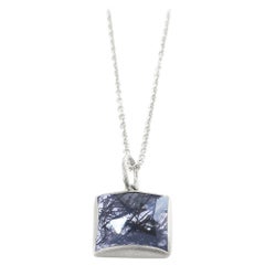 Used Spirit Black Tourmalated Quartz Silver Necklace