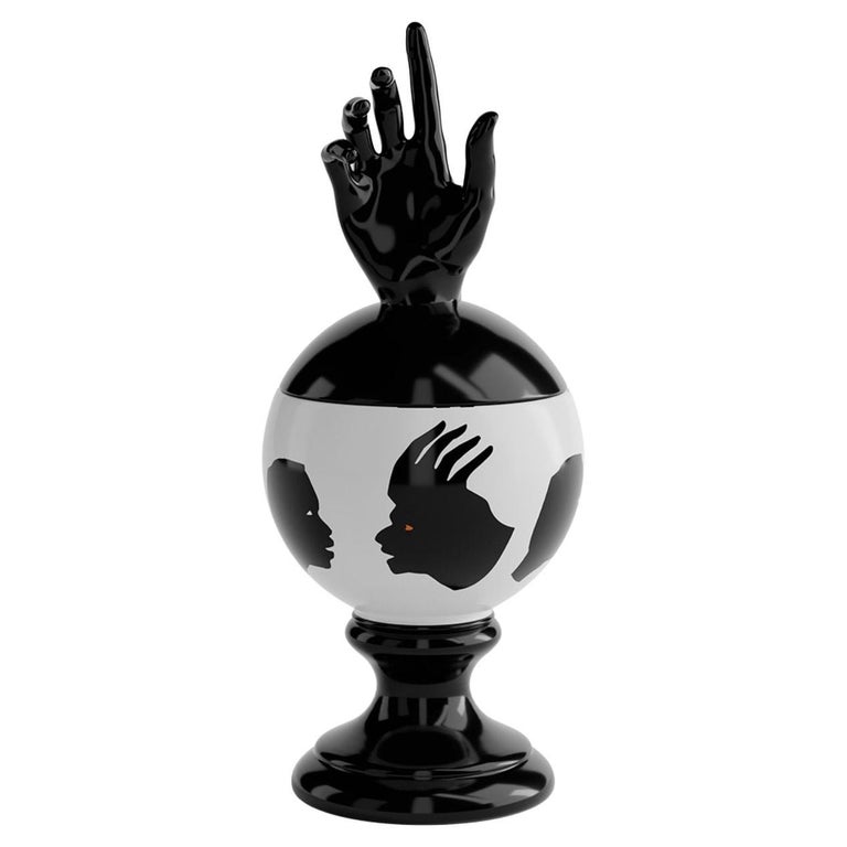 Spirit Ceramic Canister, MustHave Decor Item w/ HandPainted Exquisite