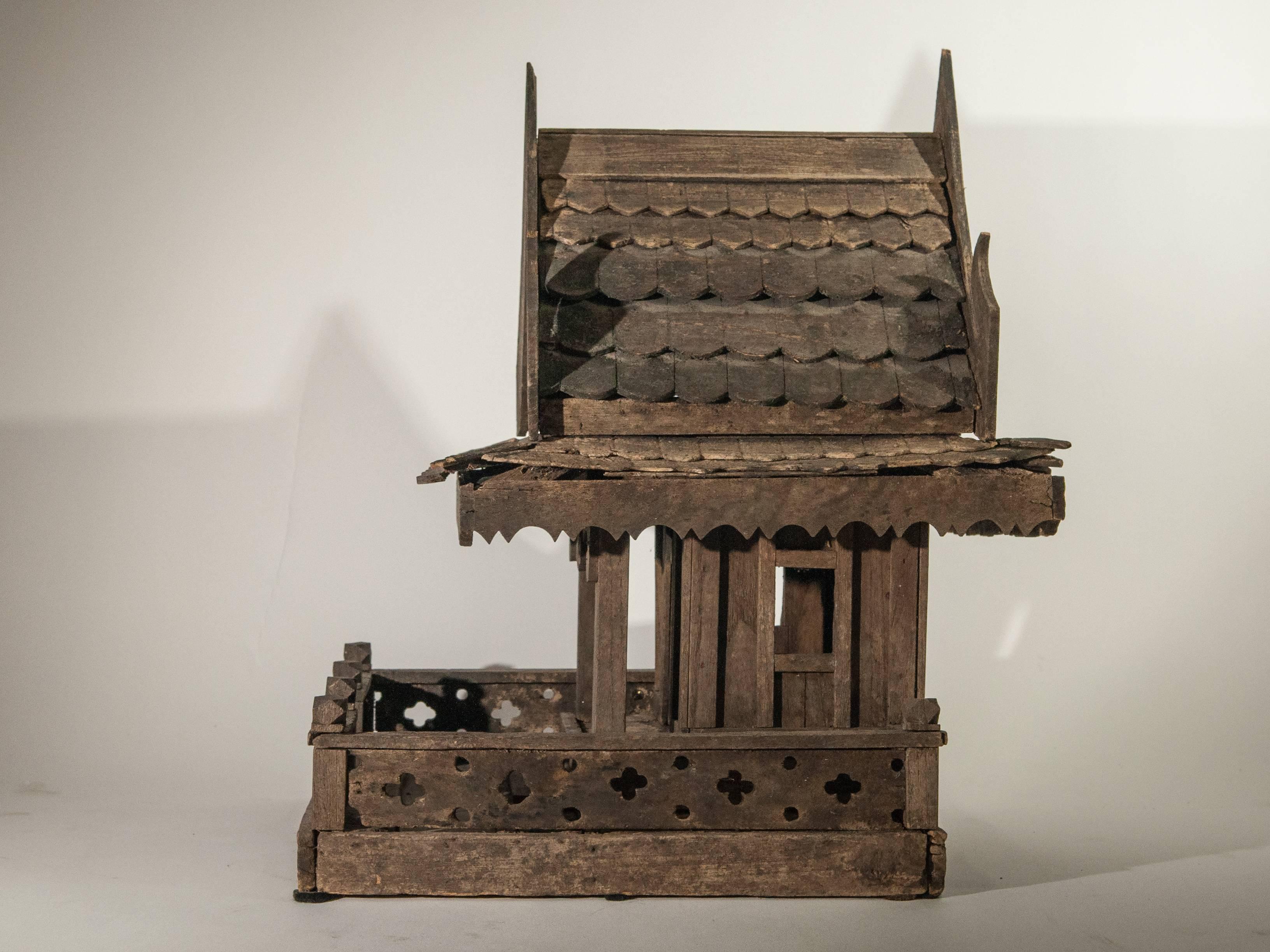 Spirit House from Northern Thailand, Teak, Mid-Late 20th Century 3