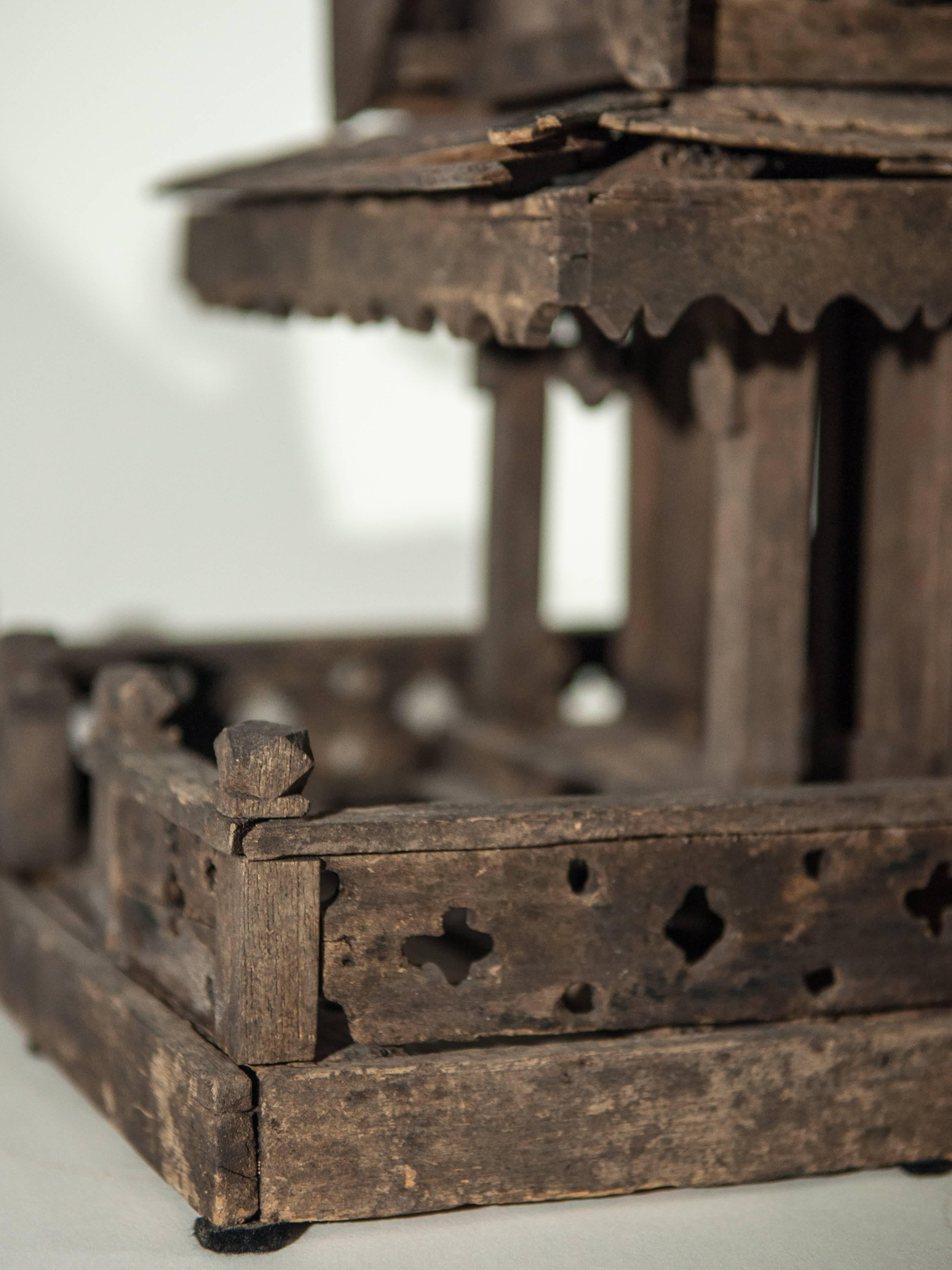 Spirit House from Northern Thailand, Teak, Mid-Late 20th Century 5