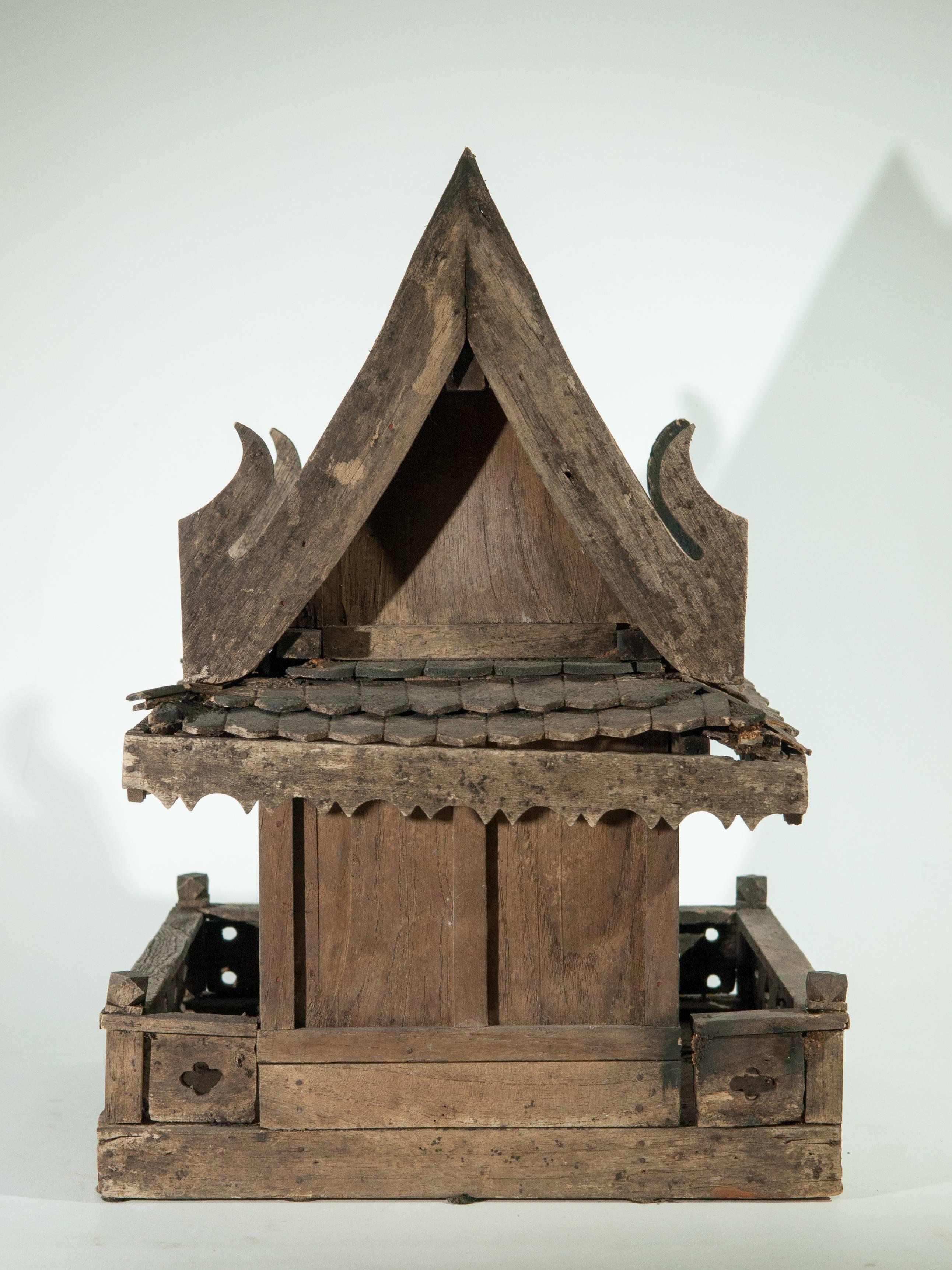 Spirit House from Northern Thailand, Teak, Mid-Late 20th Century 9