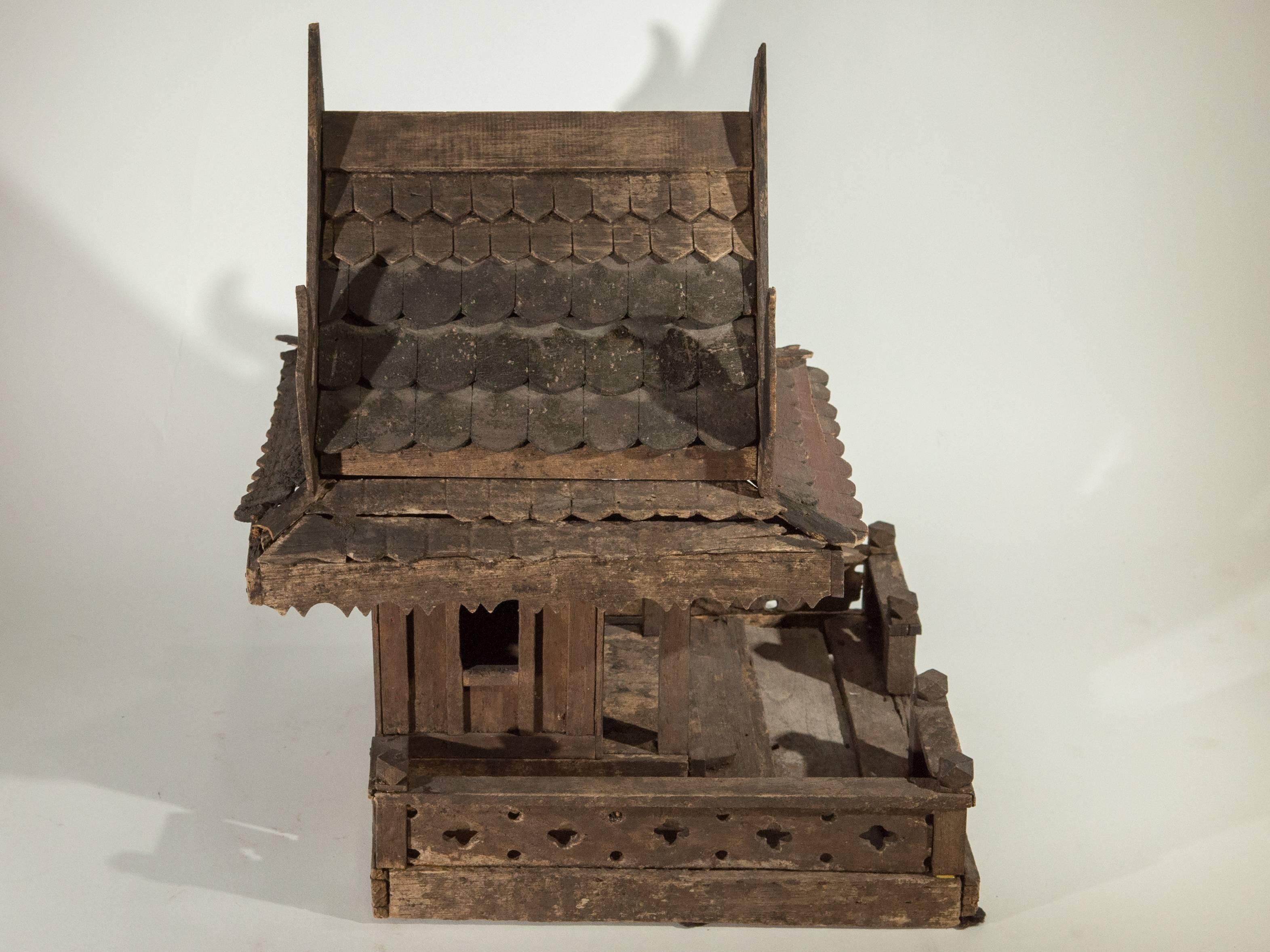 Spirit House from Northern Thailand, Teak, Mid-Late 20th Century 9