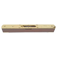 Spirit Level aus Holz, Messing und Glas von W. Marples & Sons Hibernia, 1860