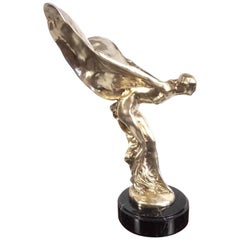 20ème siècle « Spirit of Ecstasy », plaque d'argent, signée par l'artiste Charles Sykes