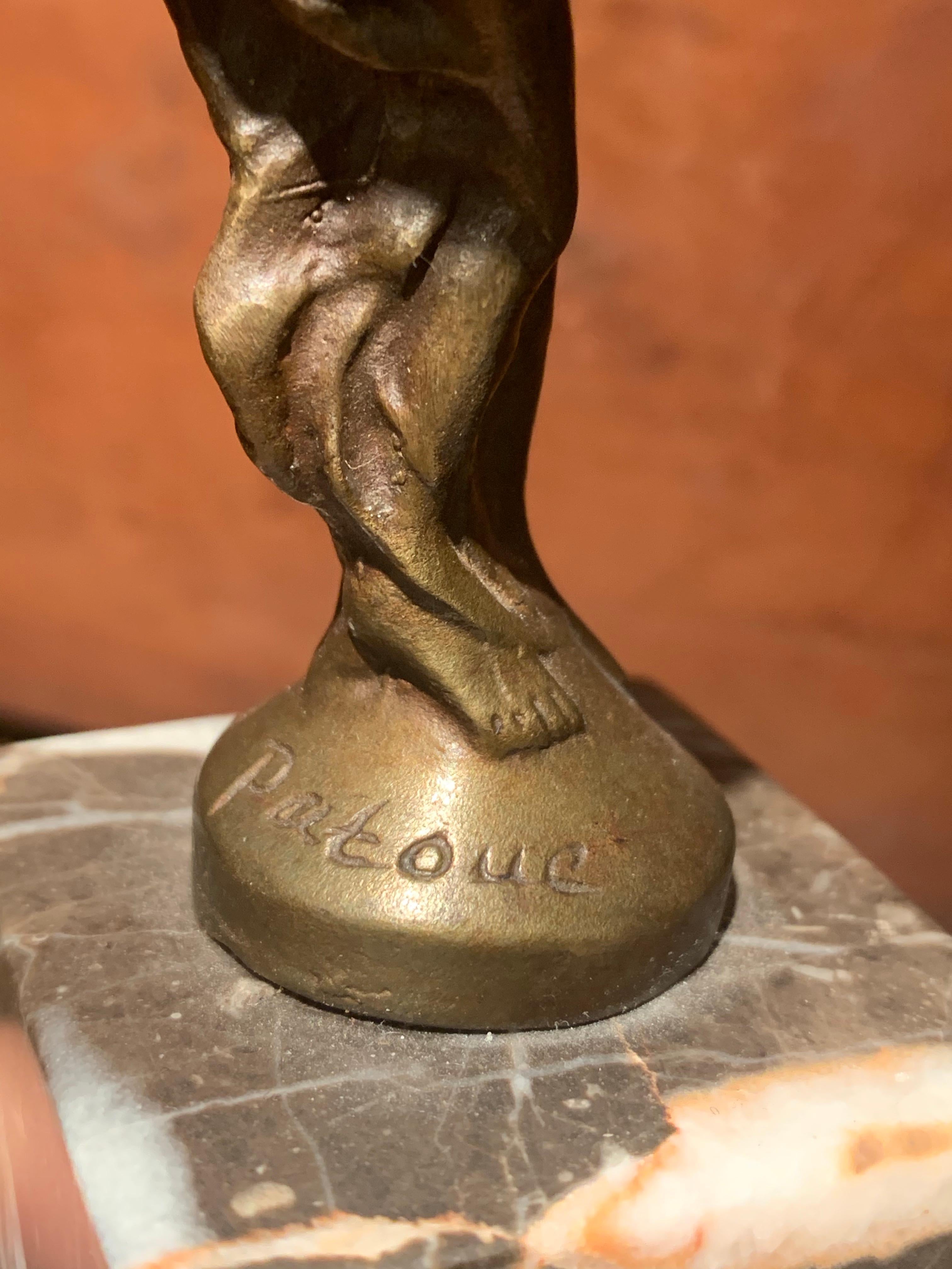 Spirit of Ecstasy (Bronze) on a Marble base For Sale 1