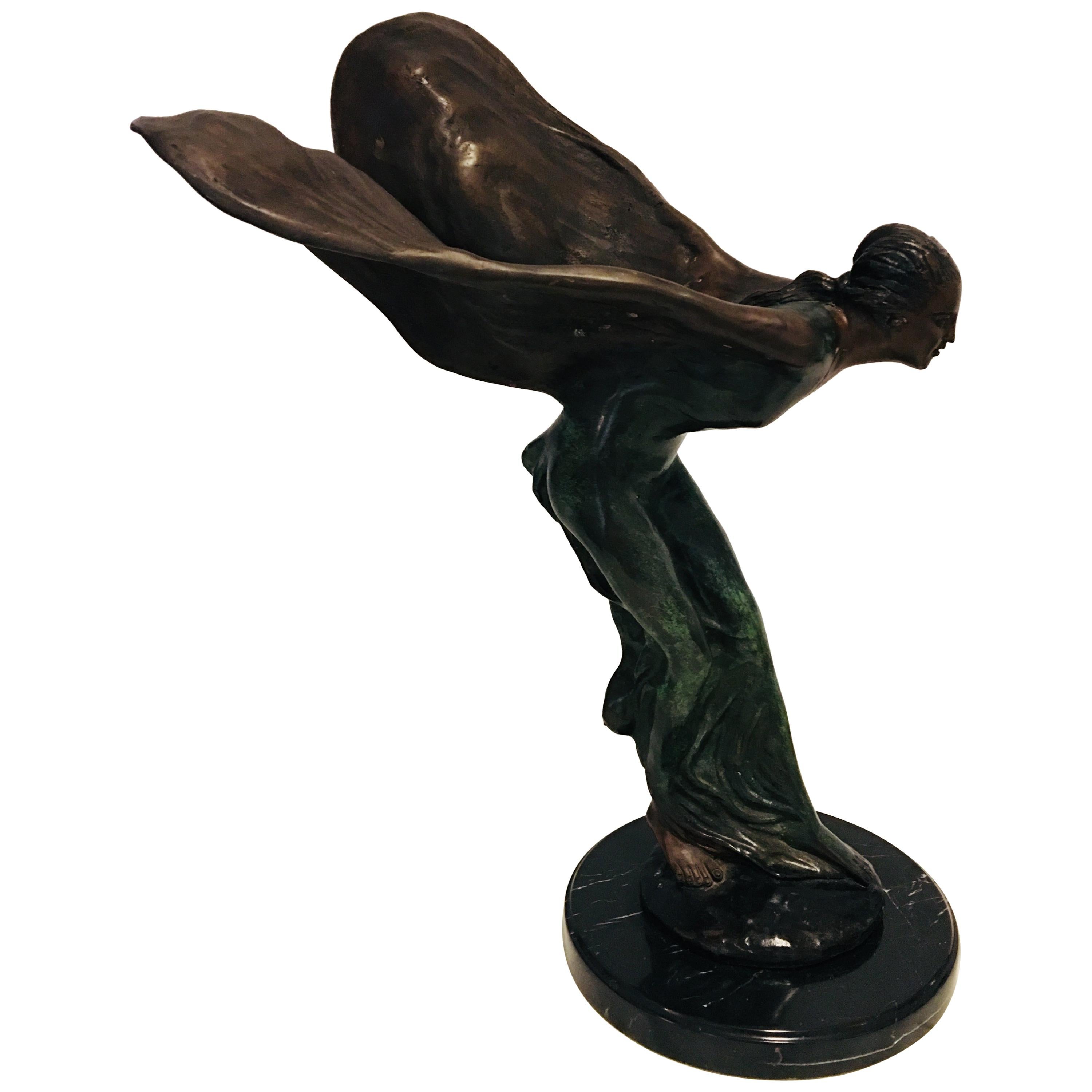 Spirit of Ecstasy” Bronze Statue at 1stDibs