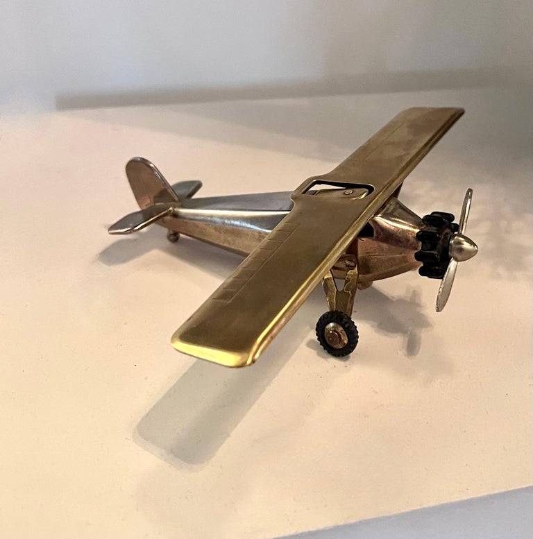 spirit of st louis cigarette lighter Spirit of St. Louis Brass Airplane 420 Cigarette Lighter Signed Swank at  1stDibs