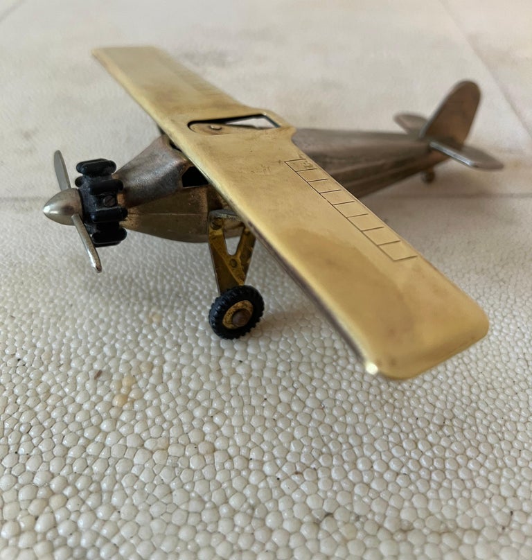 spirit of st louis cigarette lighter Spirit of St. Louis Brass Airplane 420 Cigarette Lighter Signed Swank at  1stDibs