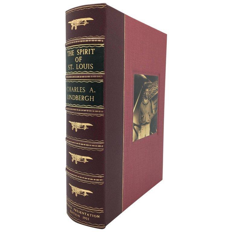 Spirit of St. Louis by Charles Lindbergh, Signed Presentation Edition, 1953 In Good Condition In Colorado Springs, CO