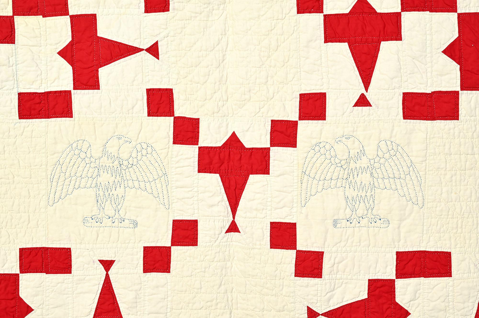 Spirit of St. Louis-Geist  Lindbergh Airplanes Steppdecke (amerikanisch) im Angebot