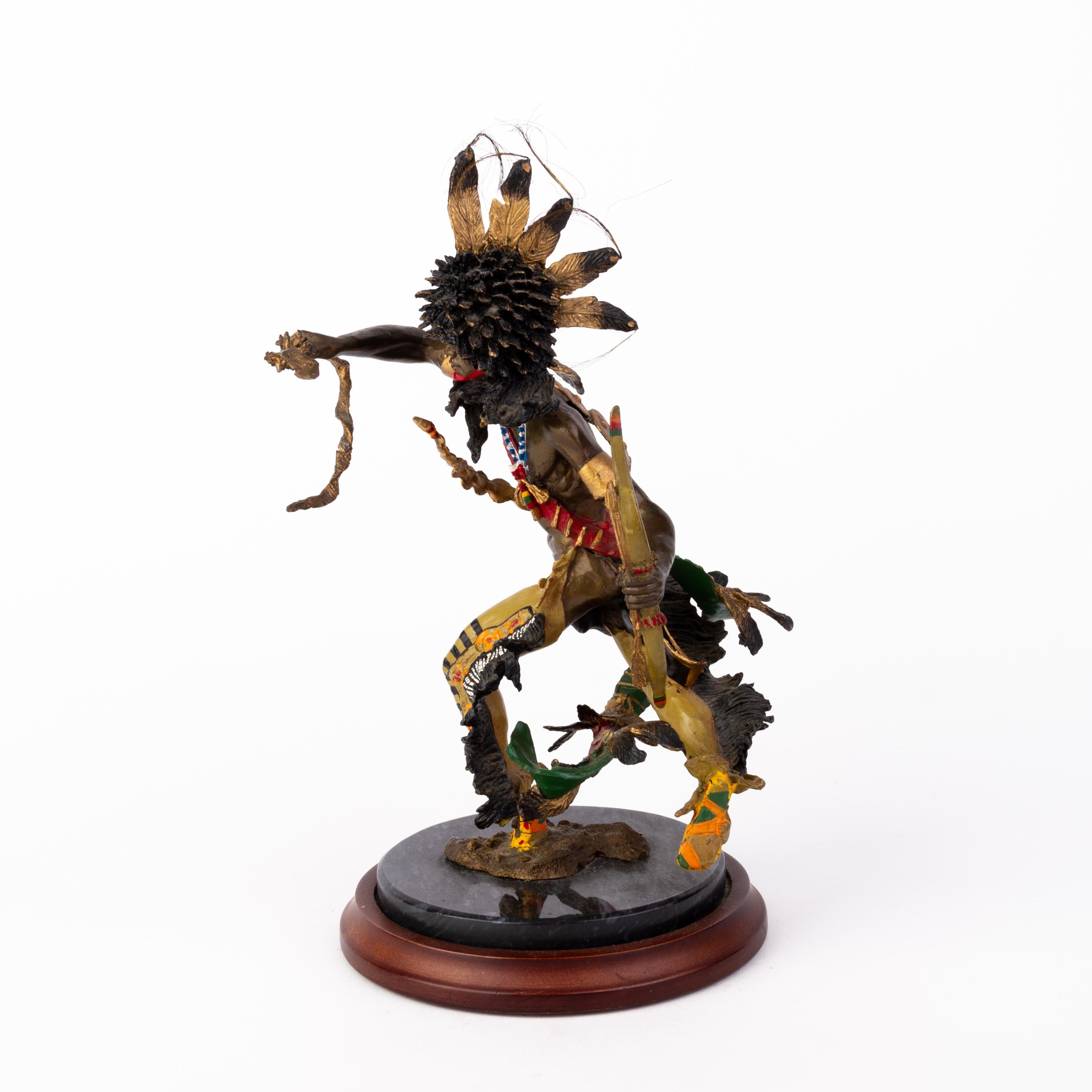 Escultura de bronce pintado en frío Espíritu del Cuervo de Franklin Mint en Bueno estado para la venta en Nottingham, GB
