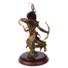 Spirit of the Raven Kalt bemalte Bronzeskulptur von Franklin Mint