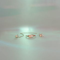 Spirit Opal Stud Earrings in 14K Gold by Anastassia Sel Jewelry
