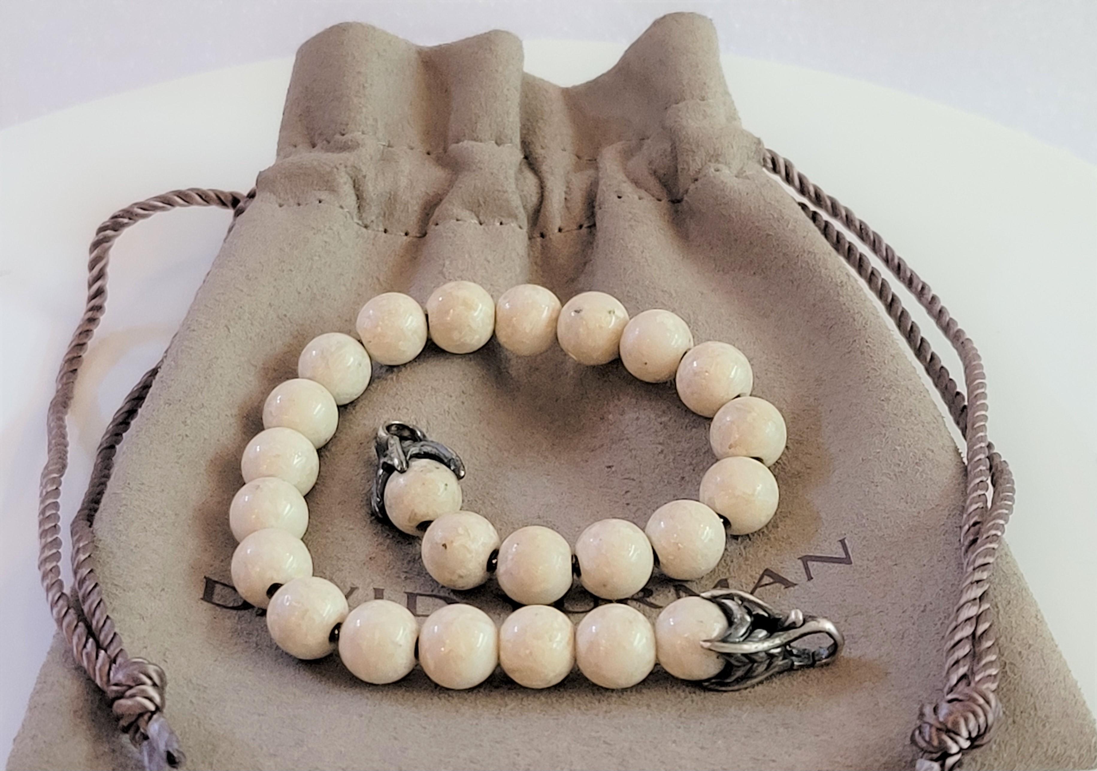 Brand David Yurman 
Material Sterling Silver 
River Stone 8mm
Bracelet Length 8'' Long
Condition New, never worn
Comes with David Yurman pouch
Perfect gift for any occasions 
Retail Price $525