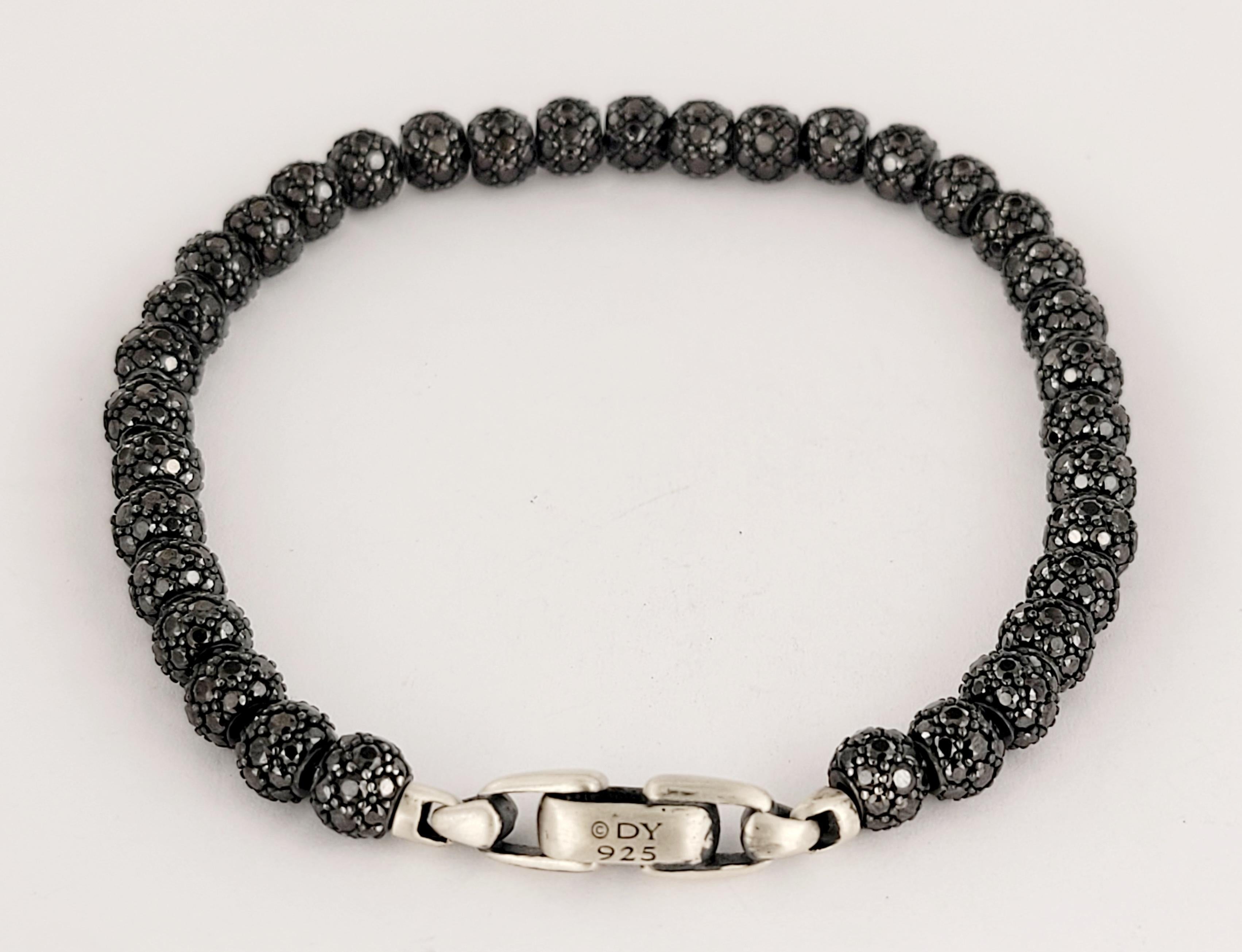 Spiritual Beads Collection for Men Spiritual Beads Bracelet Sterling Silver In New Condition In New York, NY