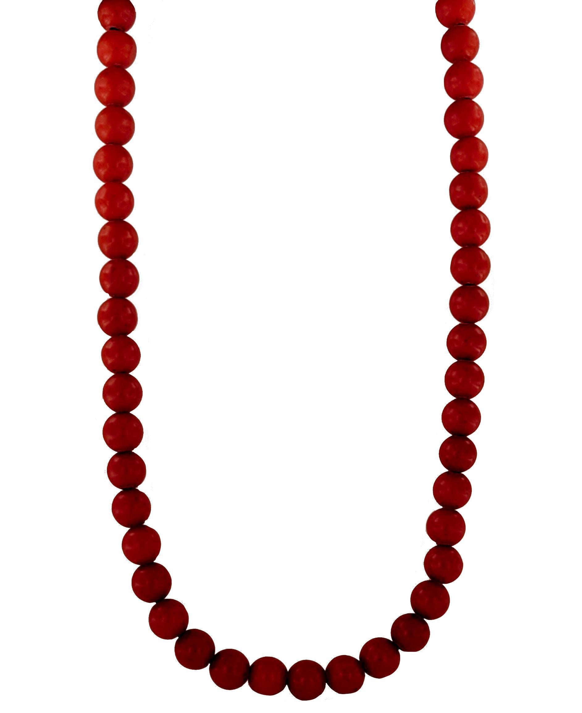 Taglio rotondo Collezione di perle spirituali per uomo Collana di perle spirituali con onice rossa in vendita