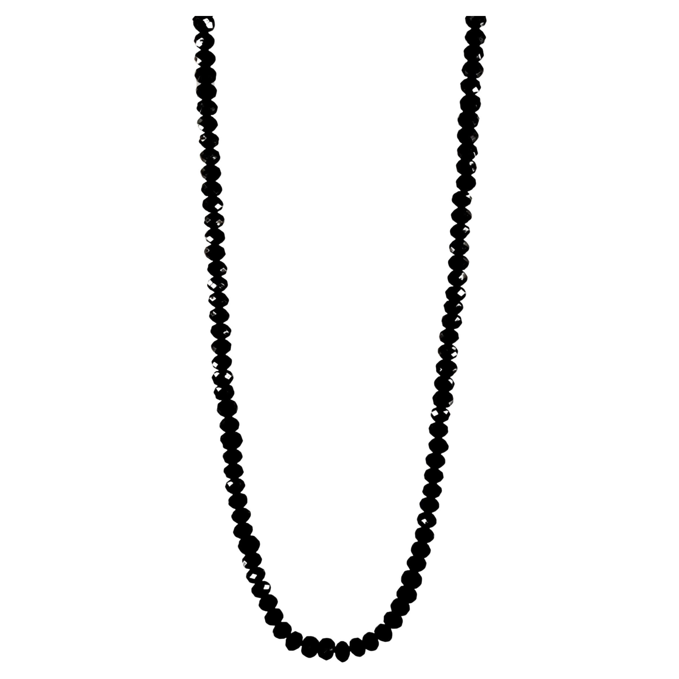 Brand David Yurman  
Black Spinal Necklace 
Necklace Beads  5mm
Spiritual beaded Necklace 
Material Sterling Silver 
Metal Purity 925
Necklace  Length 26'' From end to end 
Necklace Weight 34.6 
Condition New, never worn 
Comes with David Yurman