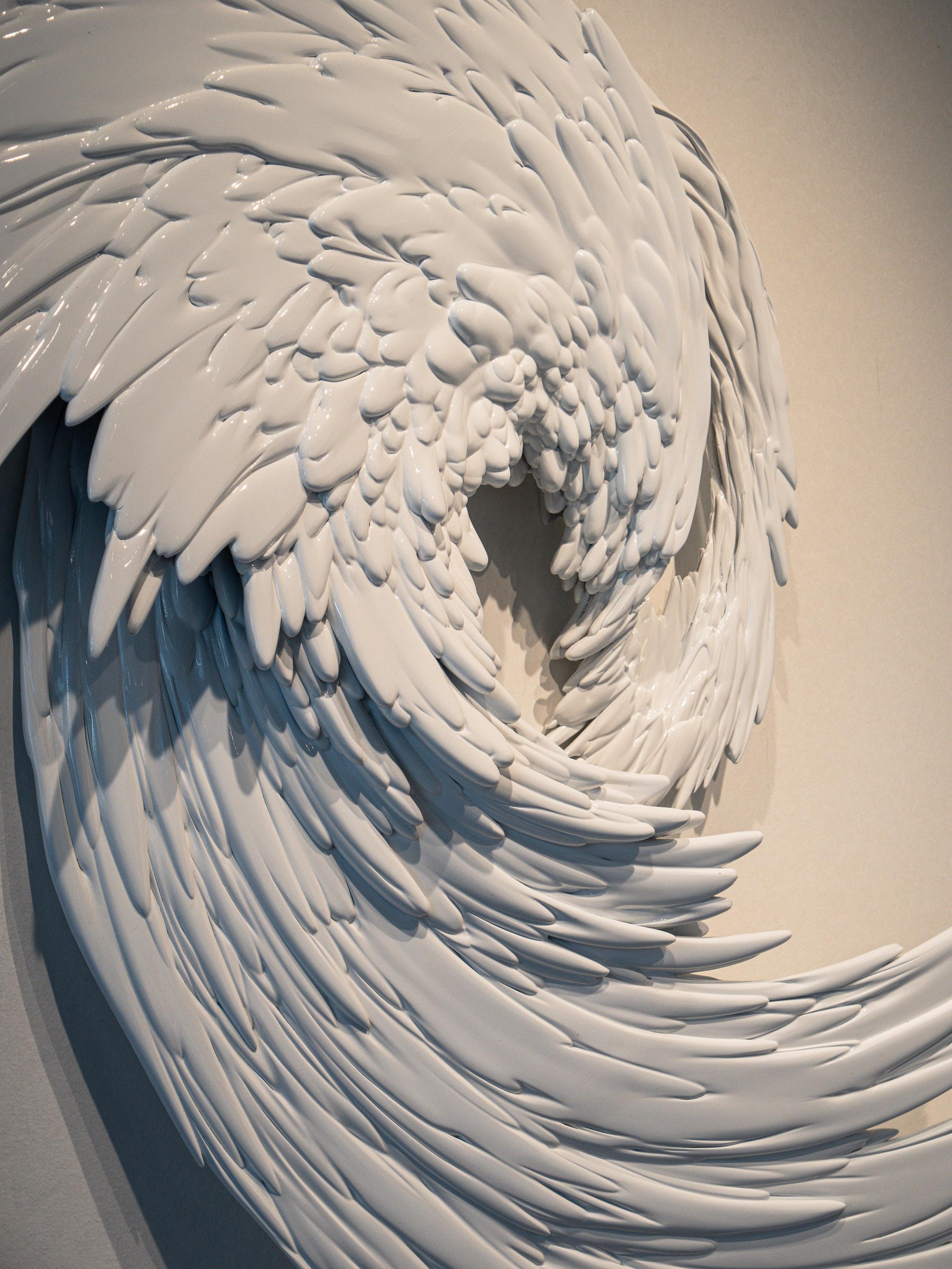 Panneau mural Spiritus Blanc brillant en vente 4