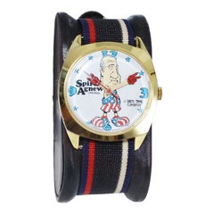 Spiro Agnew Two for the Price of One Original "Dirty Watch Time" from Early 70's