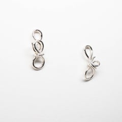 Spiro Sterling Silver Stud Earrings by TIN HAUS