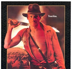 Original pre-release 'Indiana Jones and the Temple of Doom' vintage poster