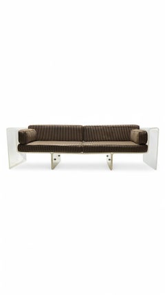 Spiros Zakas Style Sculpted Lucite Sofa