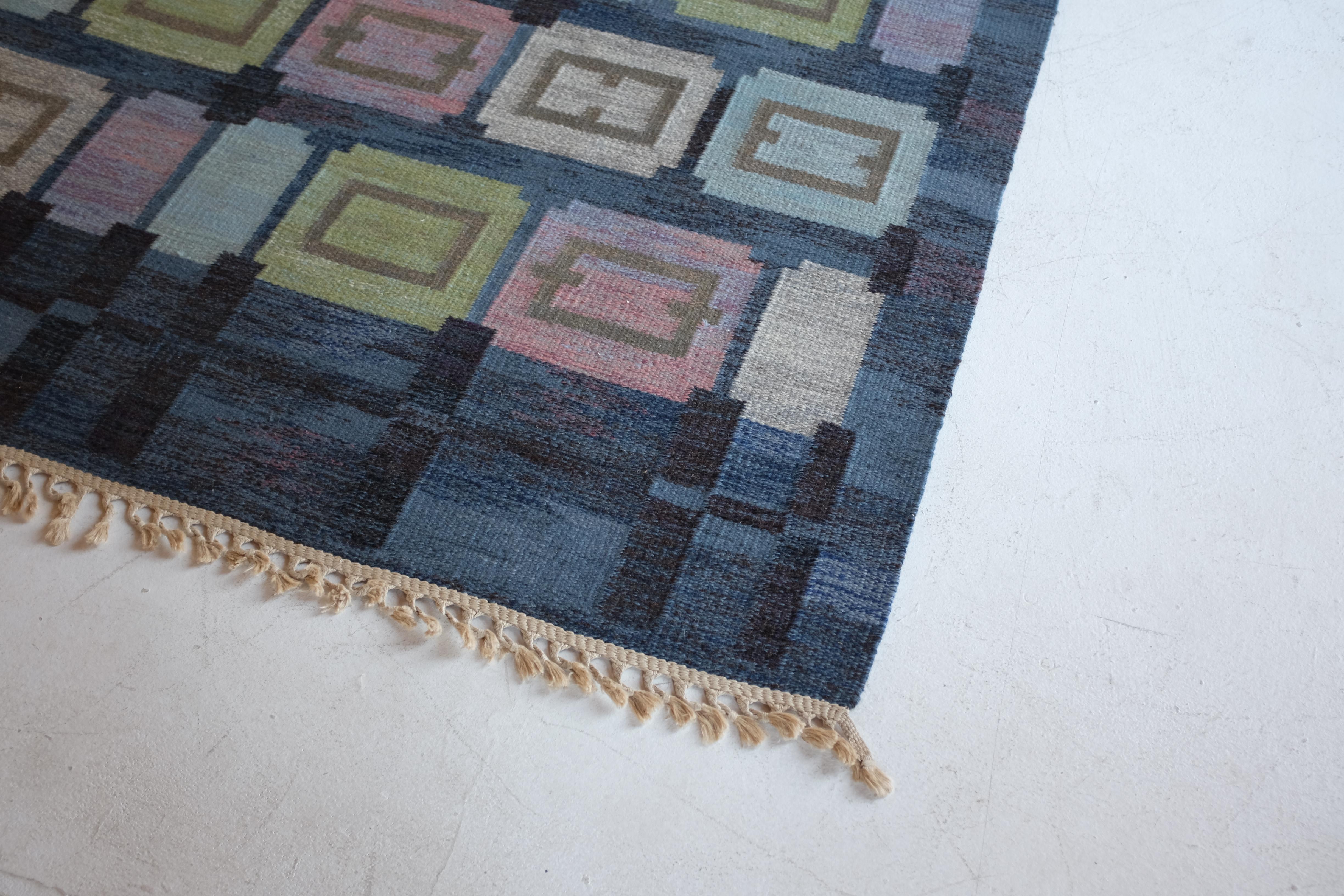 Hand-Woven Spise Hall rug by Judith Johansson For Sale