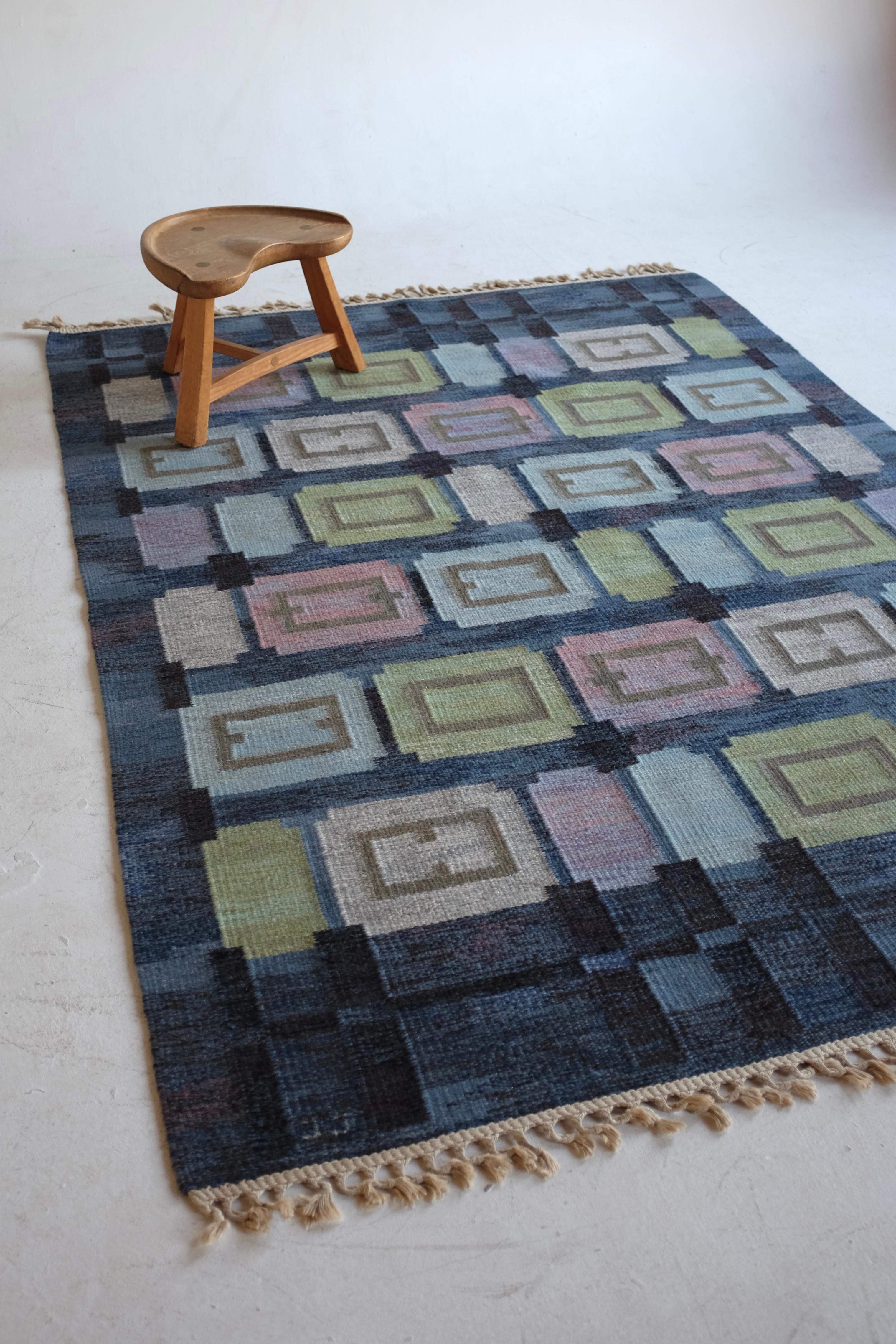Wool Spise Hall rug by Judith Johansson For Sale