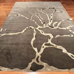 Splash Hand-Knotted Tibetan Wool & Pure Silk Rug – 6' x 9'