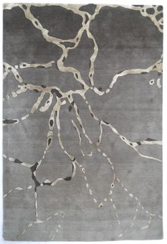 Splash Hand-Knotted Tibetan Wool & Pure Silk Rug – 6' x 9'