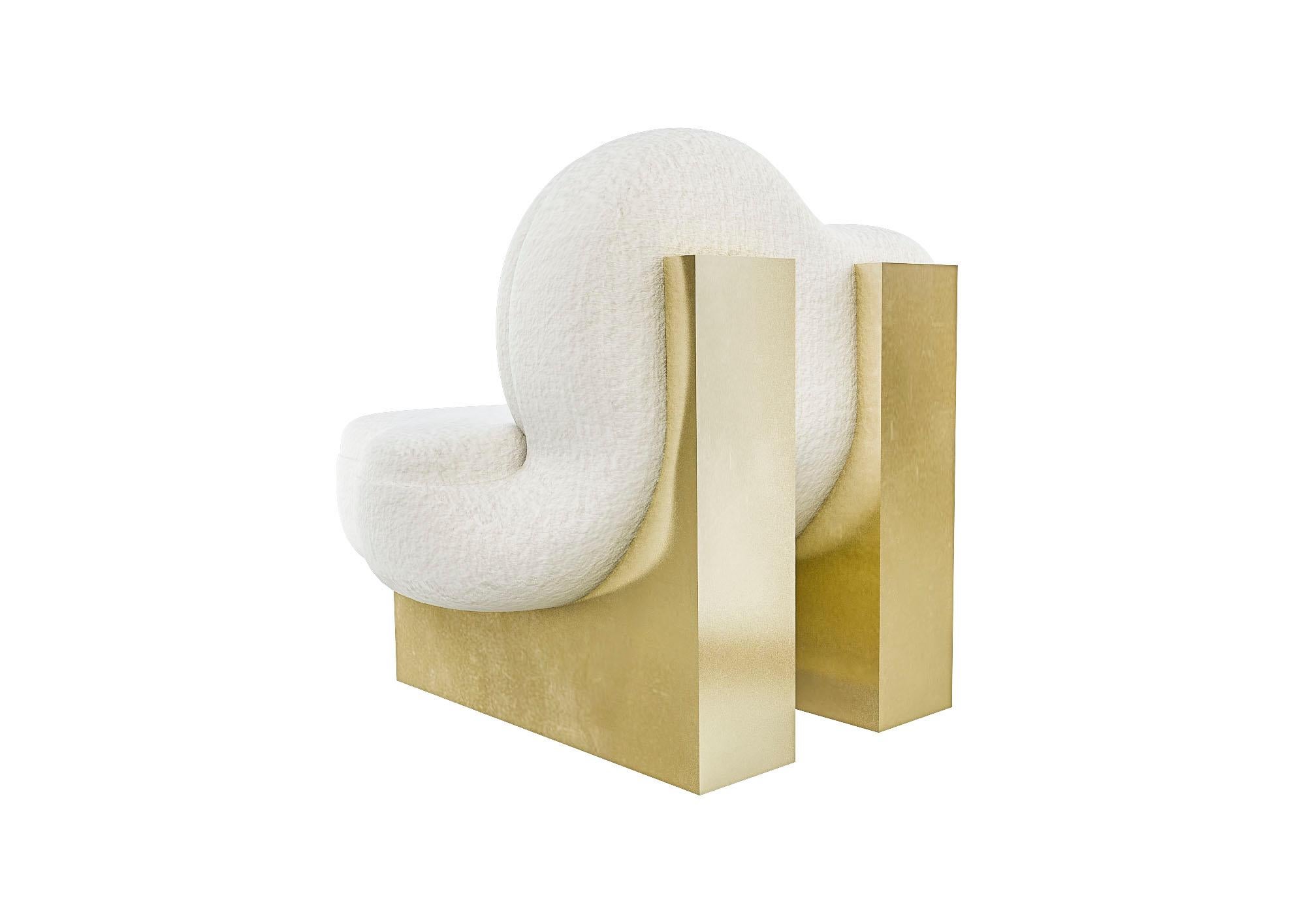 Upholstery Splash Lounge Chair by Melis Tatlicibasi For Sale